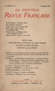  Gallimard - La Nouvelle Revue Française (1908-1943) N° 172 janvier 1928 : .