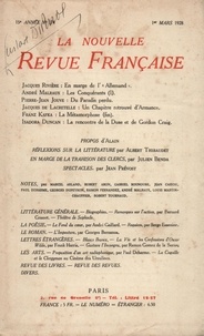  Gallimard - La Nouvelle Revue Française (1908-1943) N° 174 mars 1928 : .