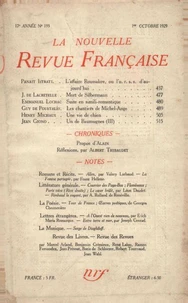 La Nouvelle Revue Française (1908-1940) N° 193 octobre 1929