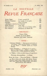 La Nouvelle Revue Française (1908-1940) N° 199 avril 1930