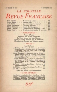 La Nouvelle Revue Française (1908-1940) N° 265 octobre 1935