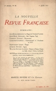  Gallimard - La Nouvelle Revue Française (1908-1943) N° 30 juin 1911 : .