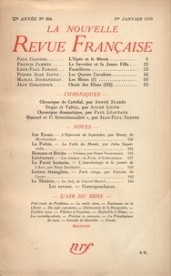  Gallimard - La Nouvelle Revue Française (1908-1943) N° 304 janvier 1939 : .