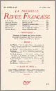La Nouvelle Revue Française (1908-1940) N° 307 avril 1939
