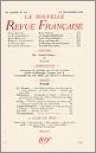 La Nouvelle Revue Française (1908-1940) N° 314 novembre 1939