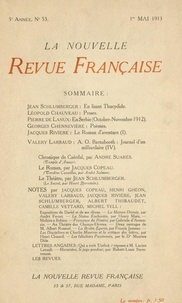  Gallimard - La Nouvelle Revue Française (1908-1943) N° 53 mai 1913 : .