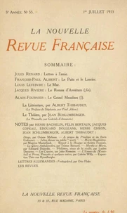 La Nouvelle Revue Française (1908-1940) N° 55 juillet 1913