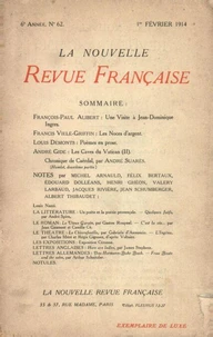 La Nouvelle Revue Française (1908-1940) N° 62 février 1914