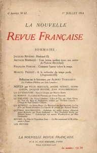 La Nouvelle Revue Française (1908-1940) N° 67 juillet 1914