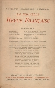  Gallimard - La Nouvelle Revue Française (1908-1943) N° 77 février 1920 : .
