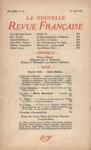 La Nouvelle Revue Française (1908-1943) N° 224 mai 1932