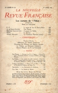  Gallimard - La Nouvelle Revue Française (1908-1943) N° 235 avril 1933 : .