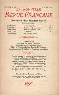 La Nouvelle Revue Française (1908-1943) N° 238 juillet 1933
