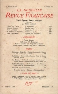  Gallimard - La Nouvelle Revue Française (1908-1943) N° 247 avril 1934 : .