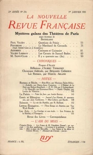 La Nouvelle Revue Française (1908-1943) N° 256 janvier 1935