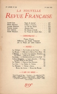  Gallimard - La Nouvelle Revue Française (1908-1943) N° 260 mai 1935 : .