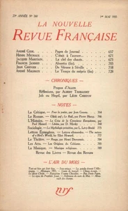 La Nouvelle Revue Française (1908-1943) N° 260 mai 1935