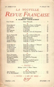 Hommage à Albert Thibaudet