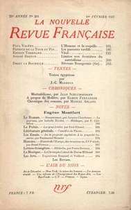 La Nouvelle Revue Française (1908-1943) N° 281 février 1937