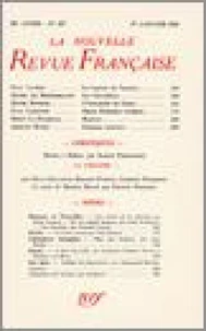 La Nouvelle Revue Française (1908-1943) N° 323 janvier 1941