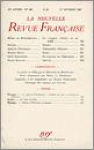 La Nouvelle Revue Française (1908-1943) N° 344 octobre 1942