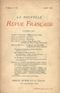La Nouvelle Revue Française (1908-1943) N° 44 août 1912