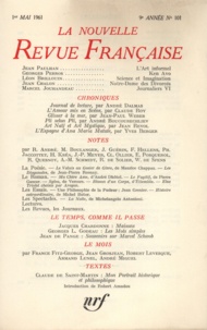  Gallimard - La Nouvelle Revue Française N° 101 mai 1961 : .