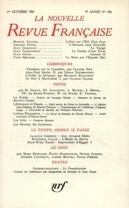 La Nouvelle Revue Française N° 106 octobre 1961