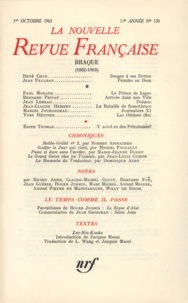  Gallimard - La Nouvelle Revue Française N° 130 octobre 1963 : .