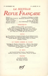  Gallimard - La Nouvelle Revue Française N° 131 novembre 1963 : .
