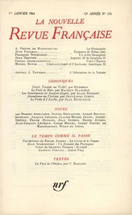 La Nouvelle Revue Française N° 133 janvier 1964
