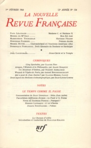  Gallimard - La Nouvelle Revue Française N° 134 février 1964 : .