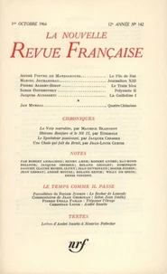 La Nouvelle Revue Française N° 142 octobre 1964