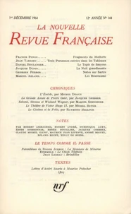 La Nouvelle Revue Française N° 144 décembre 1964