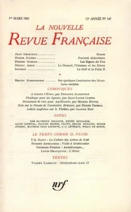 La Nouvelle Revue Française N° 147, mars 1965