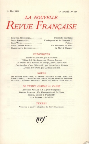 La Nouvelle Revue Française N° 149 mai 1965