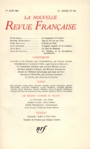  Gallimard - La Nouvelle Revue Française N° 150, juin 1965 : .