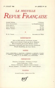 La Nouvelle Revue Française N° 163 juillet 1966