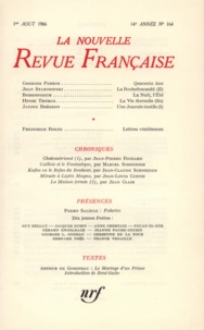  Gallimard - La Nouvelle Revue Française N° 164, aout 1966 : .