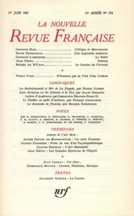La Nouvelle Revue Française N° 174, juin 1967