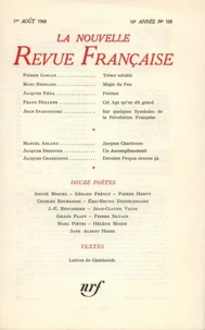 La Nouvelle Revue Française N° 188 aout 1968