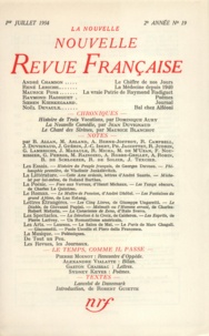  Gallimard - La Nouvelle Revue Française N° 19, juillet 1954 : .