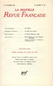 La Nouvelle Revue Française N° 190 octobre 1968