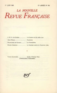 La Nouvelle Revue Française N° 198 juin 1969