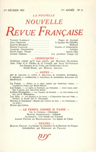  Gallimard - La Nouvelle Revue Française N° 2, Février 1953 : .