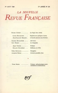 La Nouvelle Revue Française N° 200, aout 1969