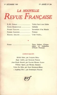 La Nouvelle Revue Française N° 204 décembre 1969