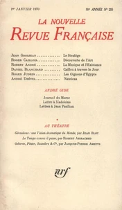 La Nouvelle Revue Française N° 205 janvier 1970