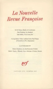 La Nouvelle Revue Française N° 217 janvier 1971