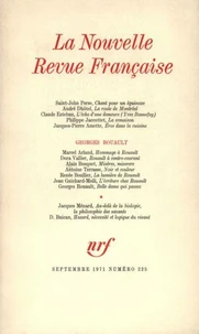 La Nouvelle Revue Française N° 225 sept 1971